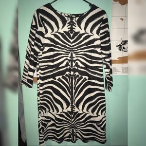 H&M zebra dress